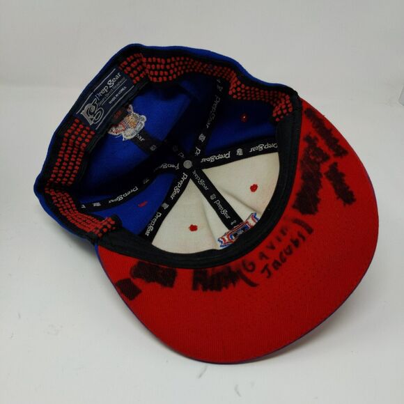 Prep Gear Fitted Hat Red White Blue Size S/M Embroidered P Logo - Picture 10 of 12